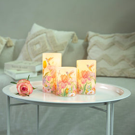 Lusharbor long-lasting reusable candles for sustainable decor.