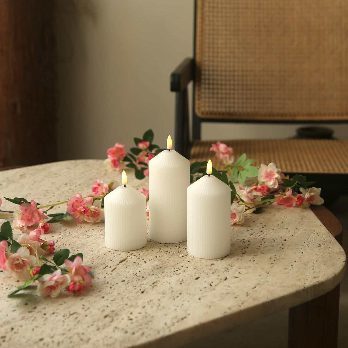 Real wax look and striped design for premium decor by LUSHARBOR.