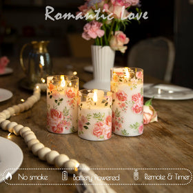 LUSHARBOR remote-control candle with timer for effortless nightly use
