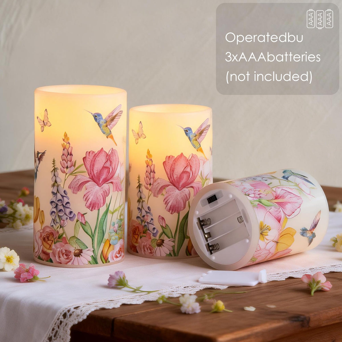 Lusharbor remote timer candles with auto-off options for easy scheduling.