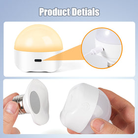 LUSKLLI magnetic-base bulb easy installation and quick charging.