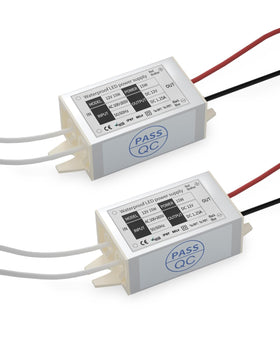 Lustaled DC12V 15W power supply top view for compact LED installs.
