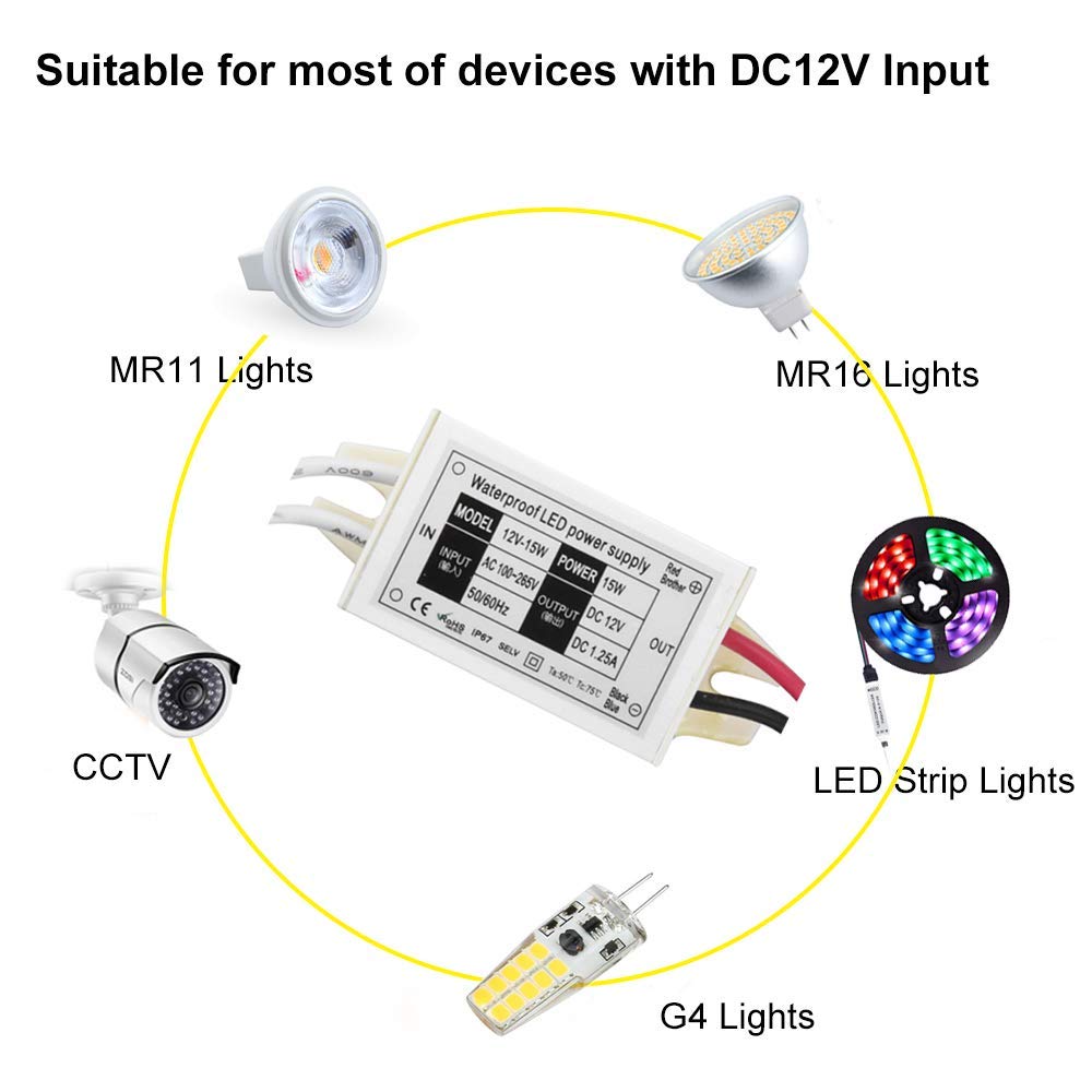 Lustaled G4/MR11/MR16 bulbs compatible with 12V driver.
