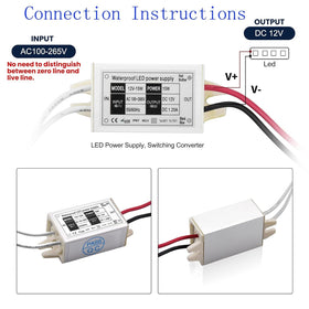Lustaled IP67 waterproof DC12V driver ready for outdoor use.