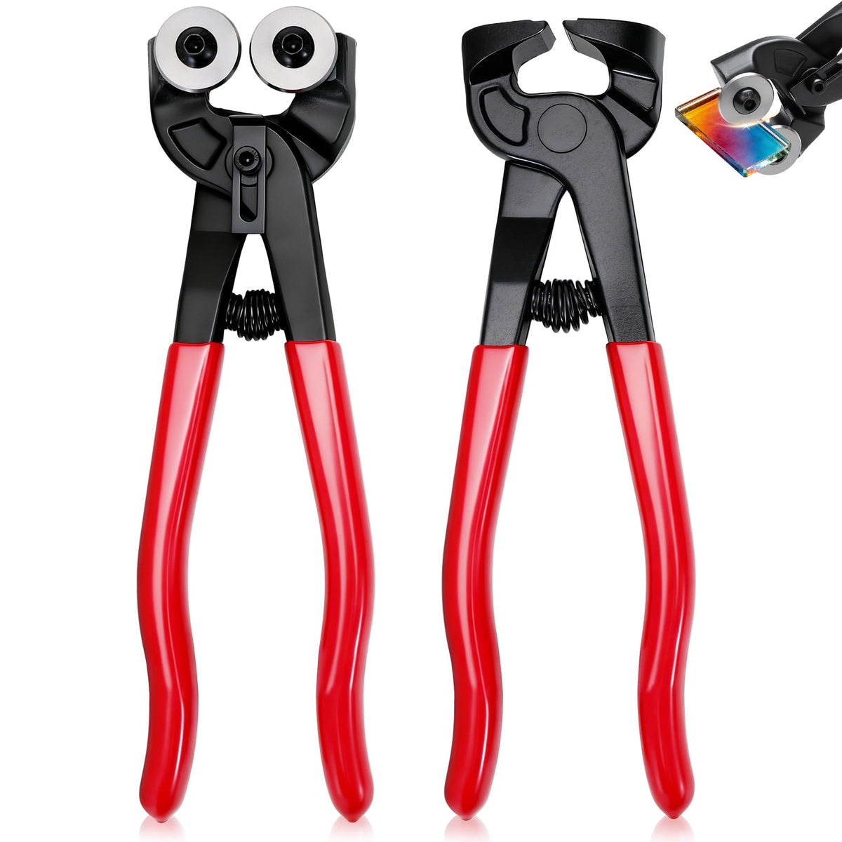 Lustriix 8-inch wheeled glass cutter for precise mosaics and glass tiles