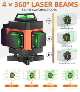 Lusweimi 16-line 4x360° laser delivers full-room layout guidance.