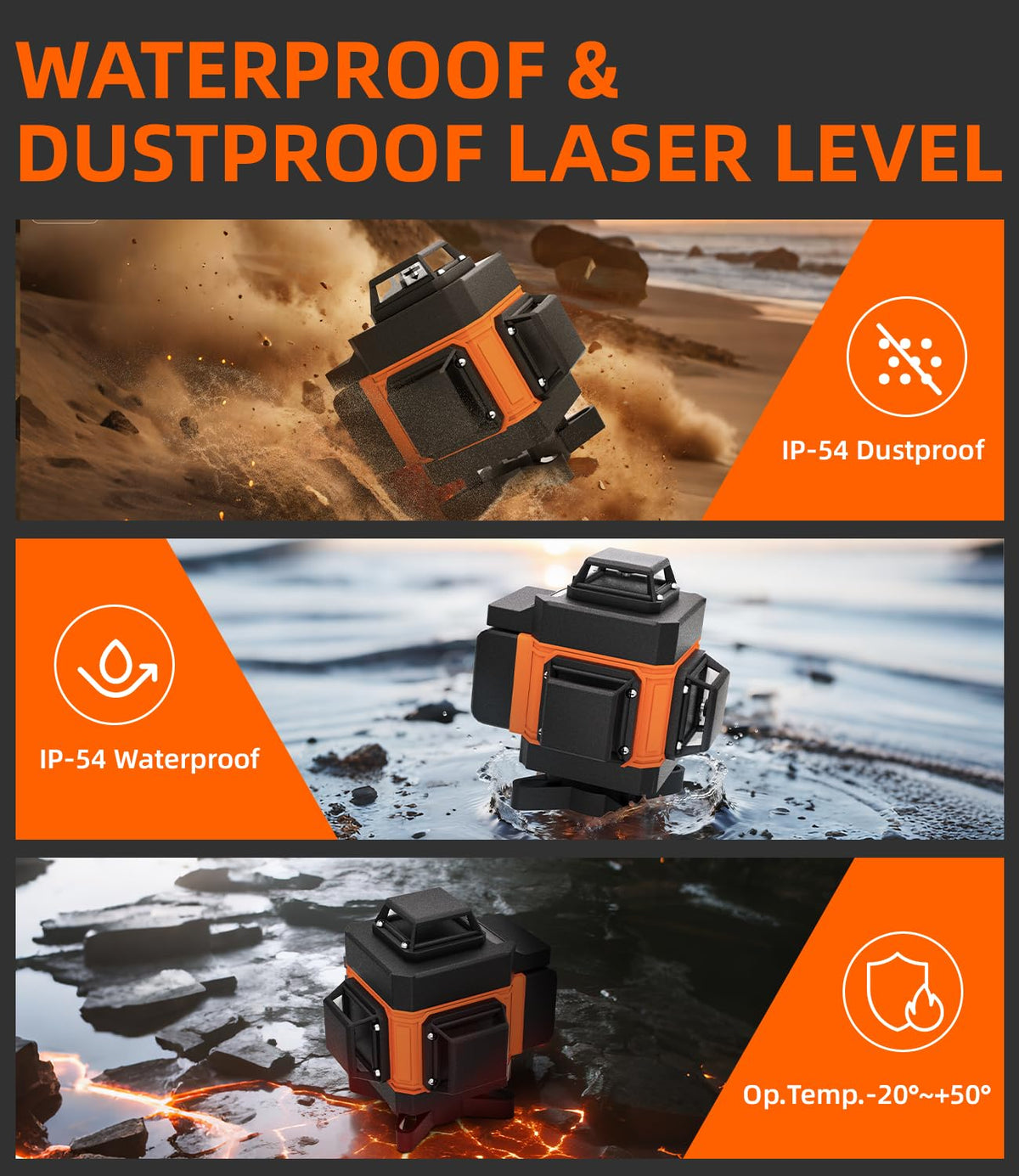 Lusweimi battery pack powers extended use without interruption.