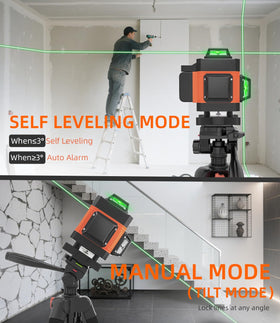 Lusweimi laser level remote control enables easy setup adjustments.