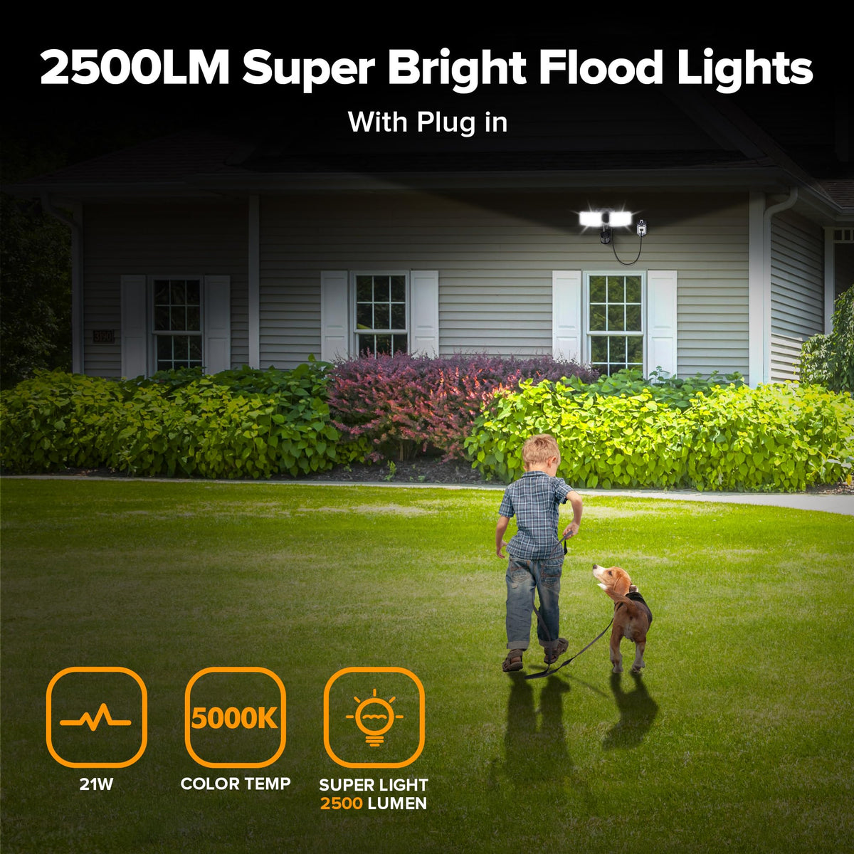LUTEC motion sensor light with 110° range improves yard visibility