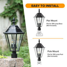 LUTEC outdoor light with weatherproof construction withstands rain for year-round use