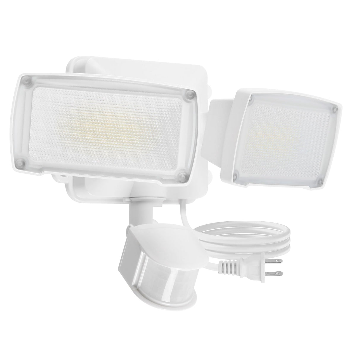 LUTEC 21W outdoor motion light with wide-angle coverage for porch and driveway