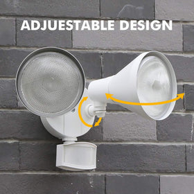 LUTEC 360-degree adjustable heads outdoor light covers paths and entrances.
