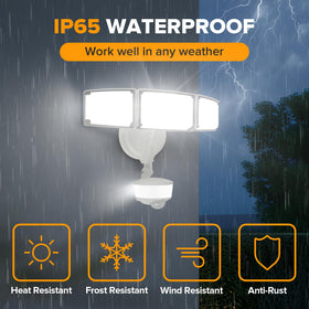 LUTEC four lighting modes for versatile outdoor lighting