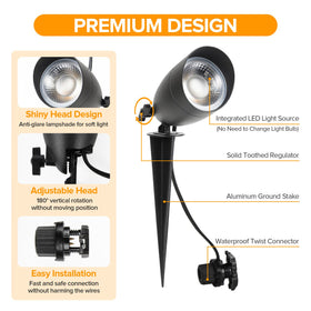 LUTEC 5-color selectable output enables mood-friendly outdoor scenes.