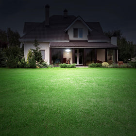 LUTEC 5000K daylight LED flood light for bright exterior lighting