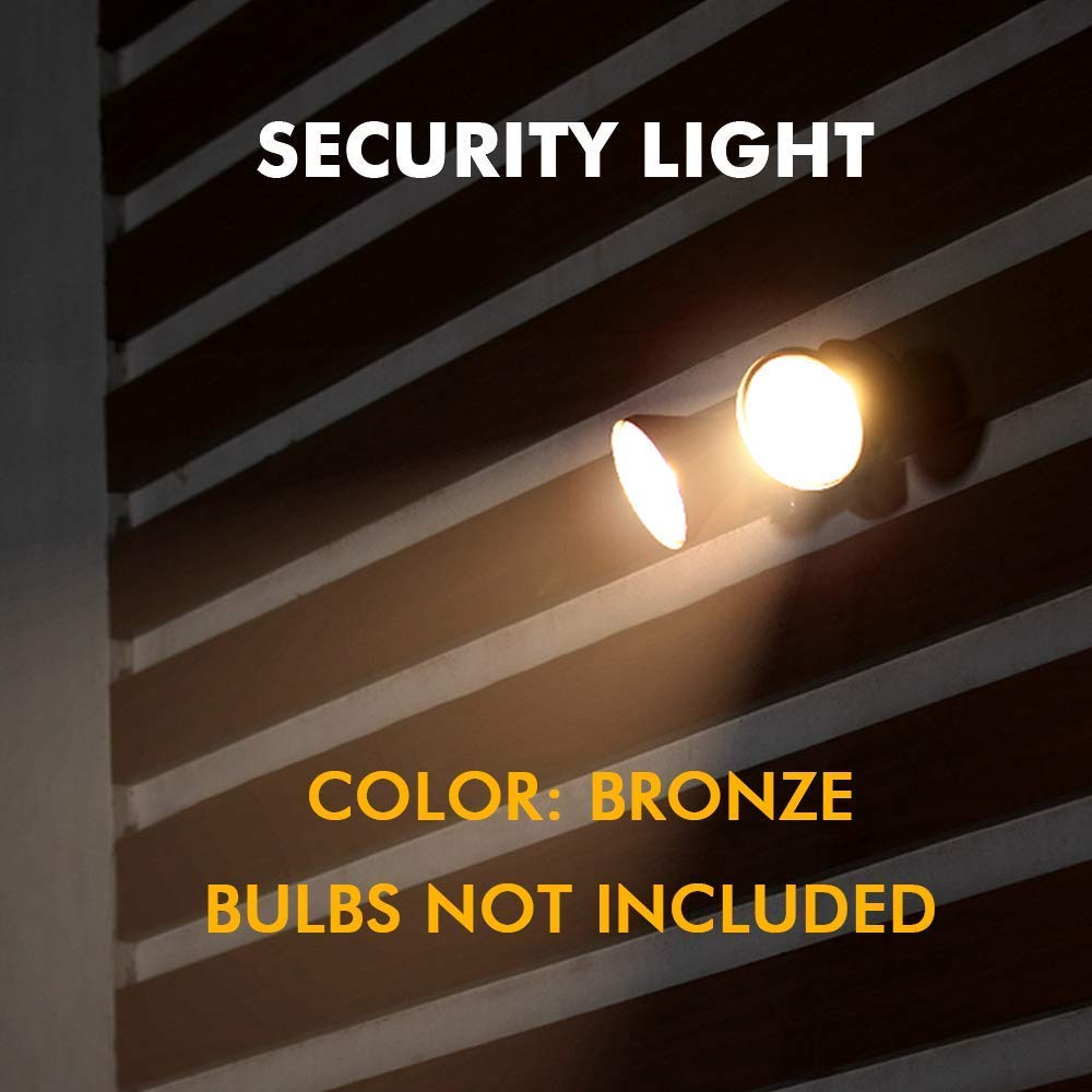 LUTEC 6211BZ-PIR23A bronze finish complements outdoor decor