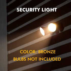 LUTEC 6211BZ-PIR23A bronze finish complements outdoor decor