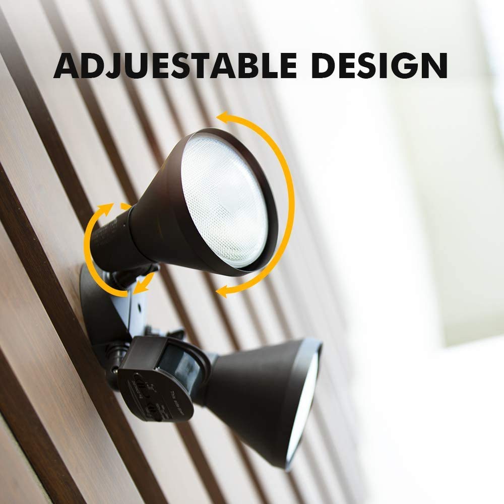 LUTEC 6211BZ-PIR23A wall-mount installation for secure exterior lighting