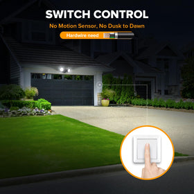 LUTEC 6222B 5000K daylight illumination brightening an outdoor space