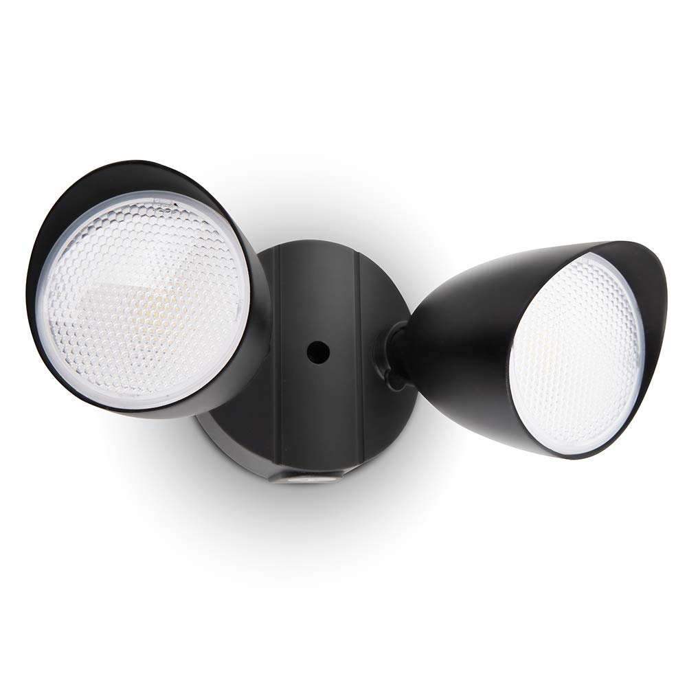 LUTEC 6222B dual-head floodlight with adjustable beams for exterior lighting