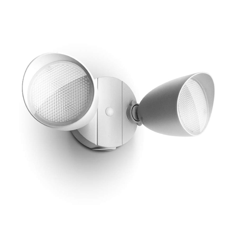 LUTEC 6222W dual-head floodlight front view for adjustable outdoor coverage