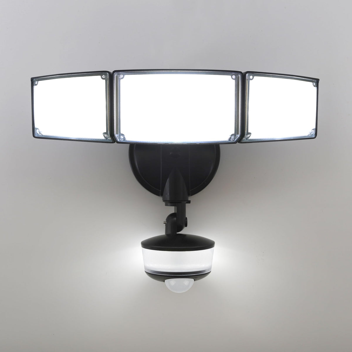 LUTEC 74W outdoor flood light with motion sensor for wide-area illumination.