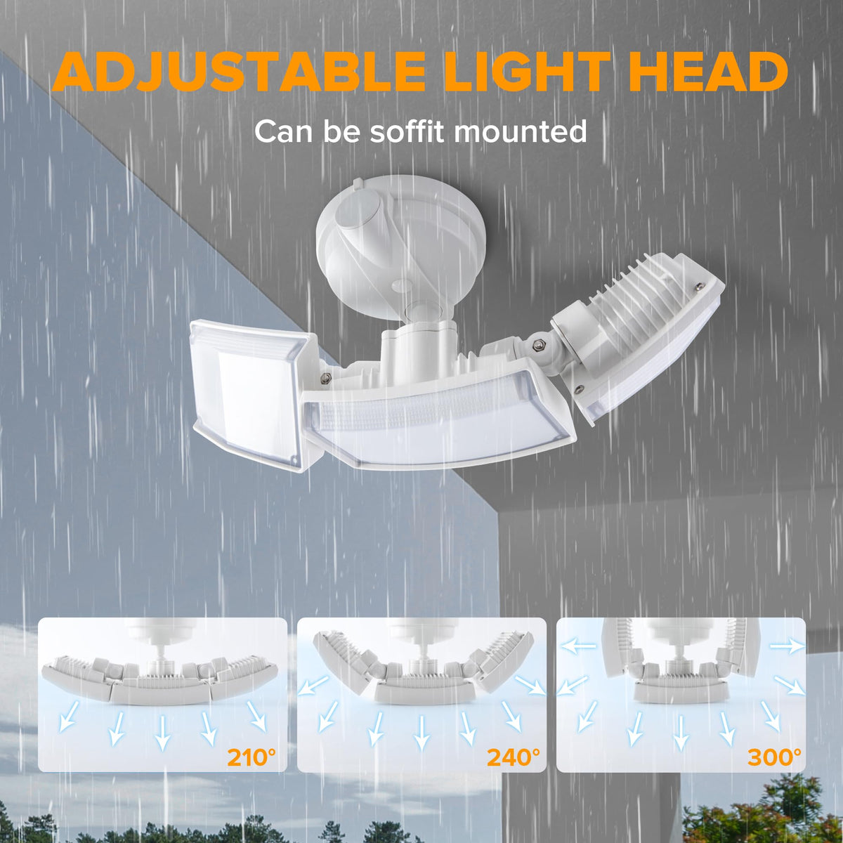 LUTEC IP65 rating close-up for all-weather outdoor lighting