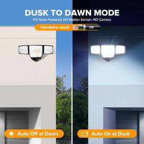LUTEC four-head layout provides broad coverage up to 2370 sq ft