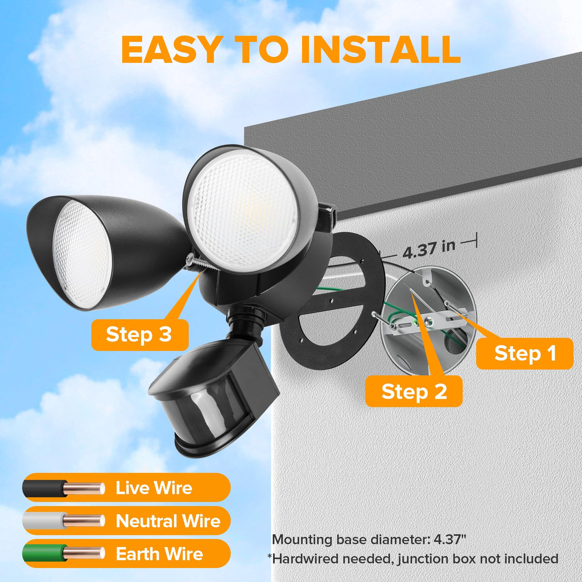 LUTEC support and service information accompanying the lighting fixture.