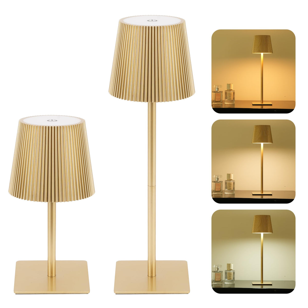 LUTEC cordless table lamp with 6000mAh battery for portable lighting.