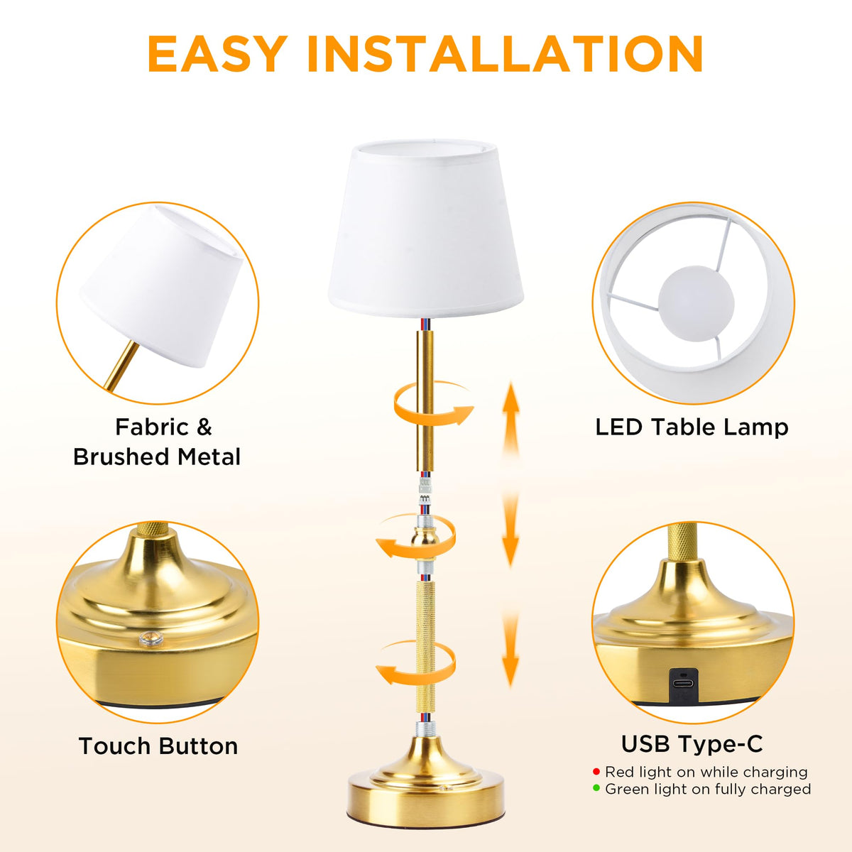 LUTEC cordless lamp on outdoor patio demonstrating portable lighting