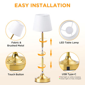 LUTEC cordless lamp on outdoor patio demonstrating portable lighting