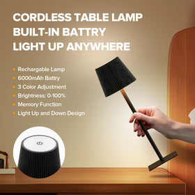 LUTEC touch-control lamp with sleek minimalist design and easy controls