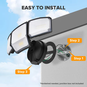 LUTEC daylight 5000K brightness image conveys natural outdoor lighting.