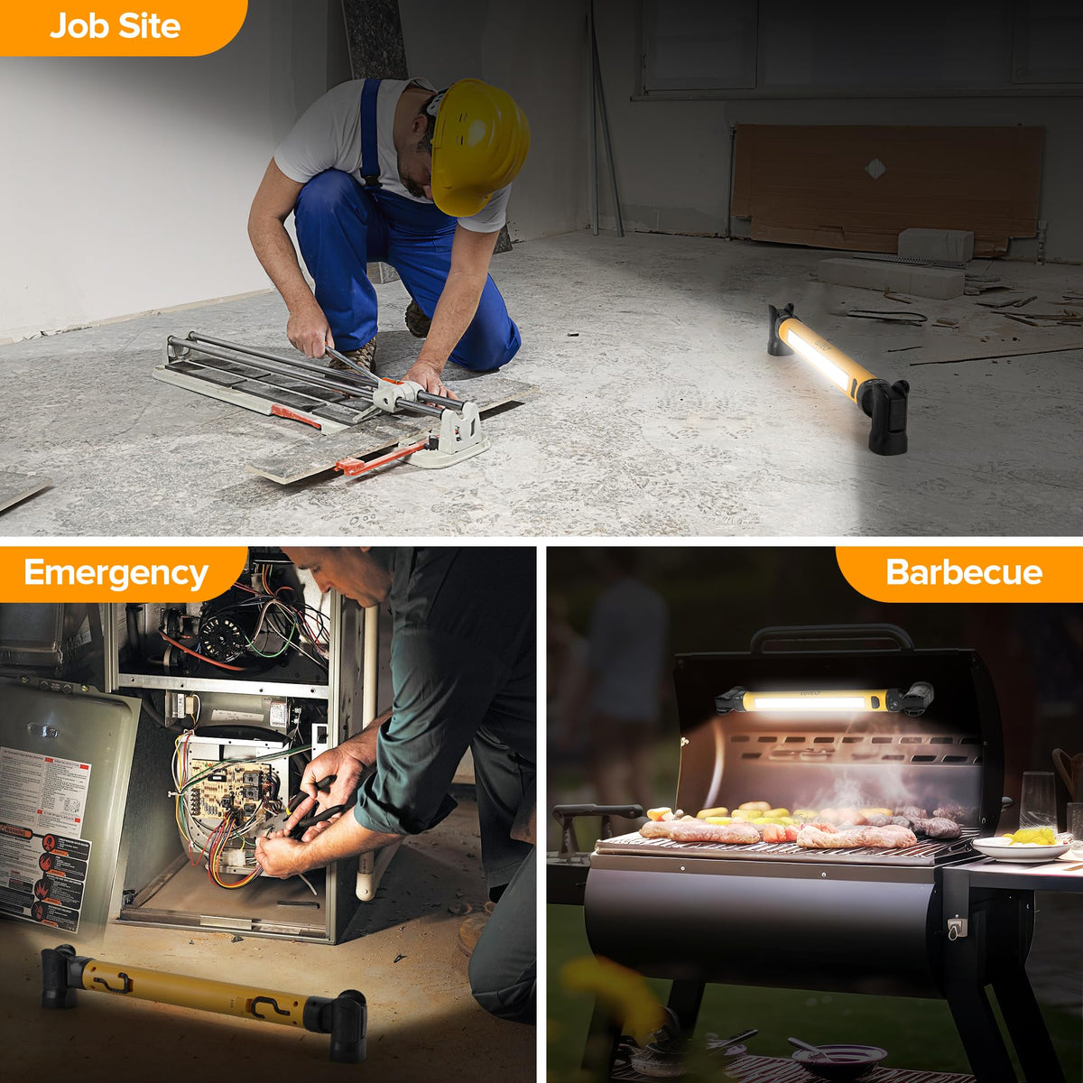 LUTEC durable waterproof ABS housing withstands tough garage environments