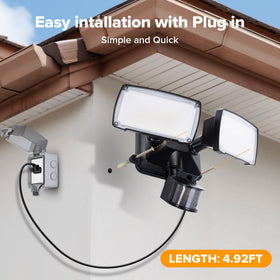 LUTEC energy-saving LED exterior light reduces energy use