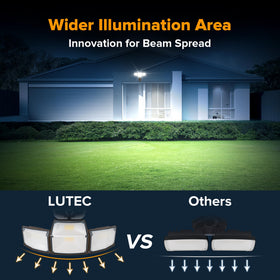 LUTEC flood light ideal for garages, porches, driveways and pathways.
