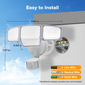 LUTEC outdoor lighting fixture ideal for garages, yards, porches, and driveways.