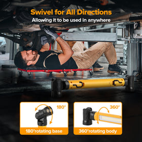 LUTEC hidden swivel hooks offer extra hanging options in the workshop