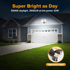 LUTEC motion-sensor security light showcasing broad coverage and quick activation.