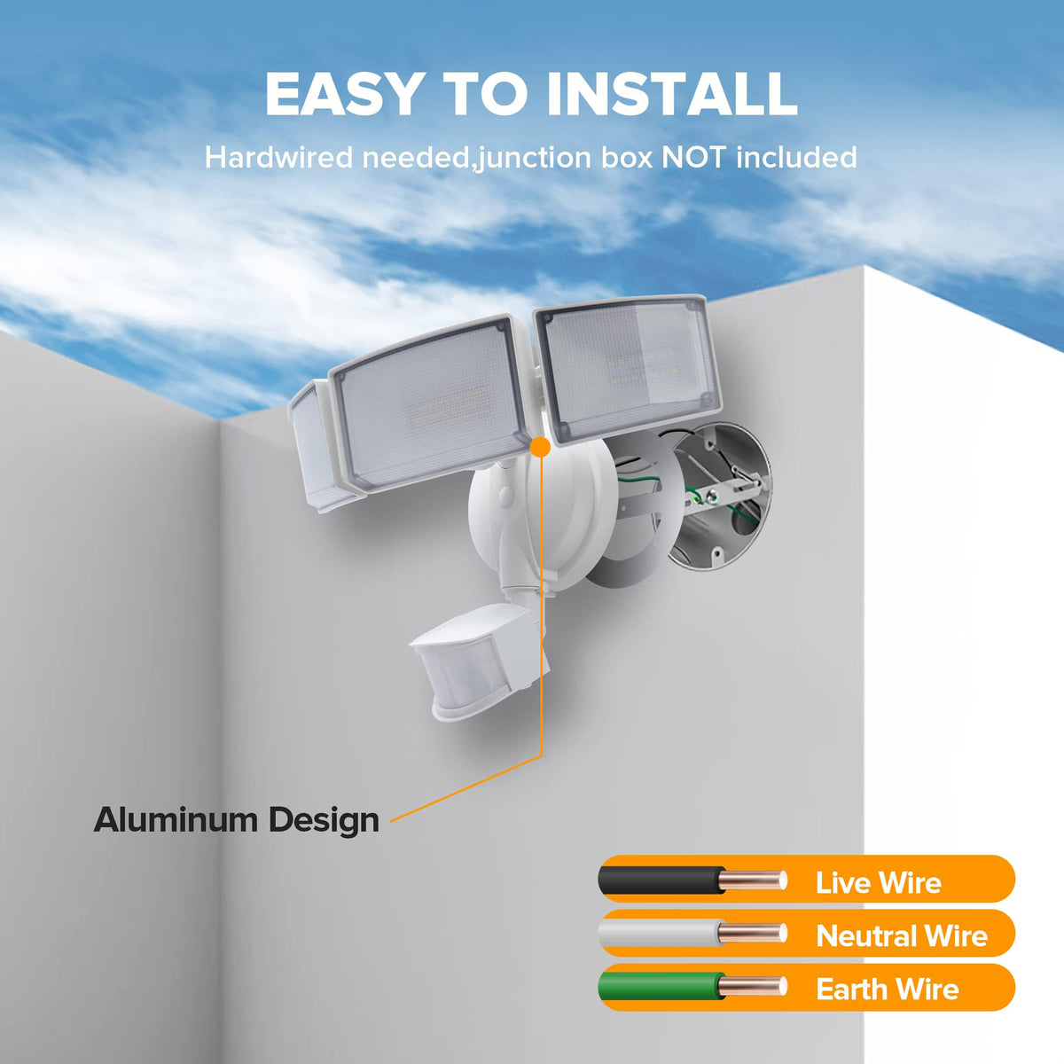 LUTEC long lifespan up to 50,000 hours reduces replacements.