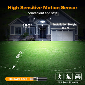 LUTEC outdoor security light in night mode with motion activation
