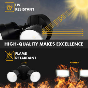 LUTEC P6221B outputs 2000 lumens for clear nighttime visibility.