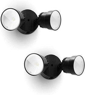 LUTEC P6221B dual-head flood light provides flexible coverage for outdoor spaces