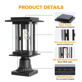 LUTEC pier-base included enables easy mounting for a clean curb appeal.