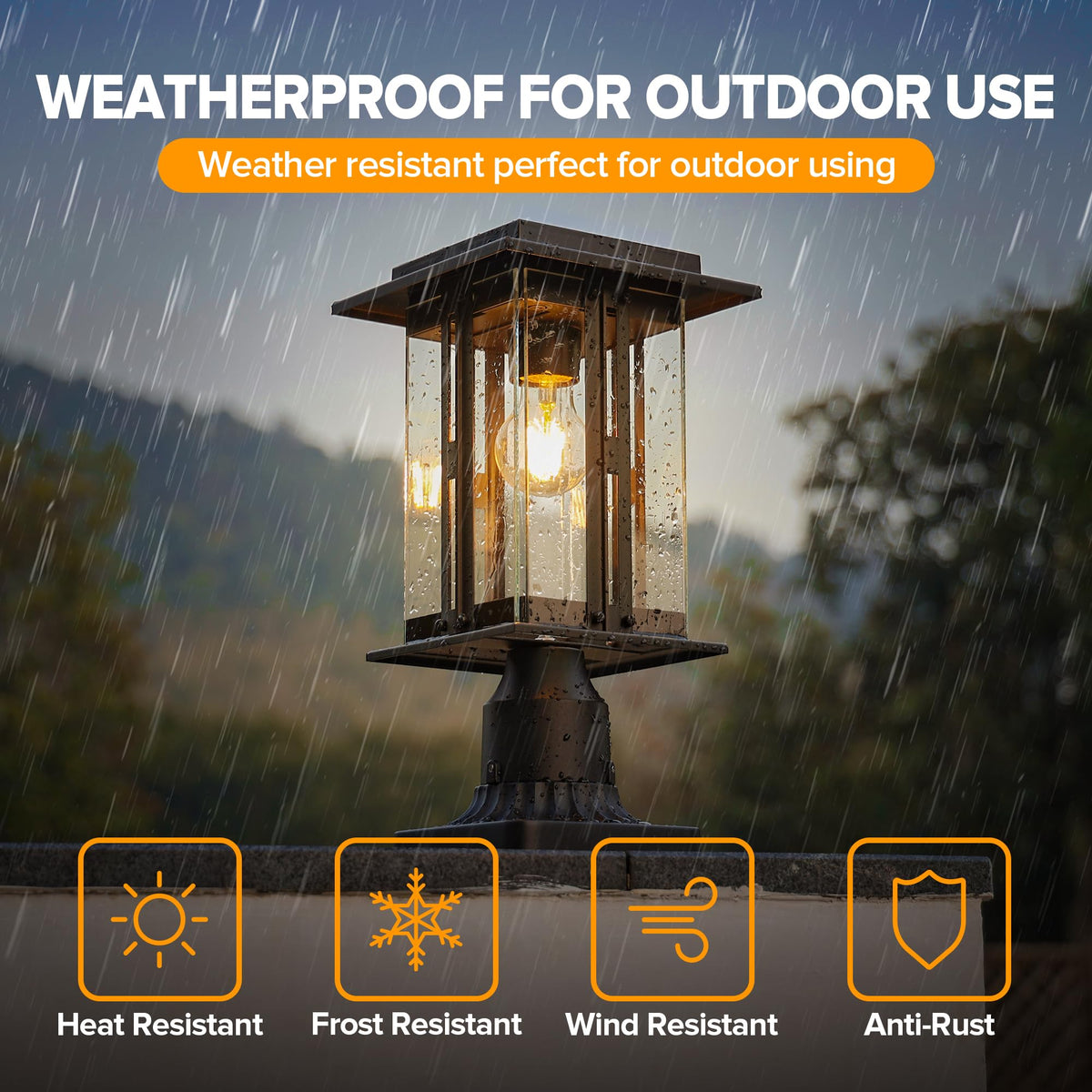 LUTEC pole-mount option supports fence lines with flexible placement.