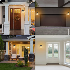 LUTEC porch lighting enhances nighttime curb appeal and safety