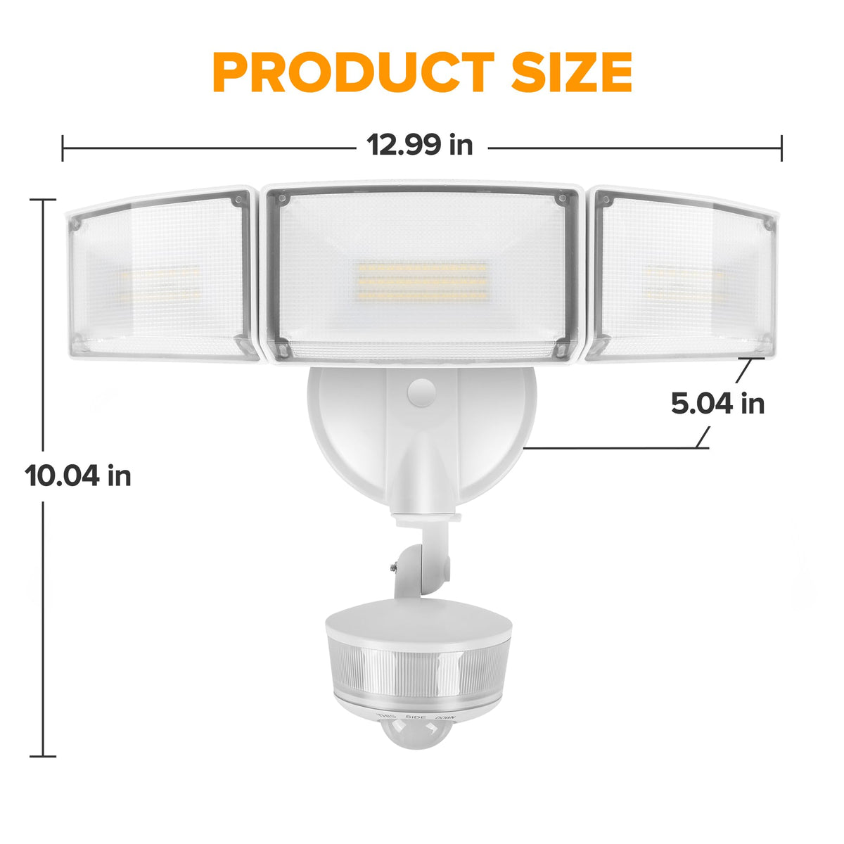 LUTEC motion sensor detects activity up to 59 feet at 180 degrees