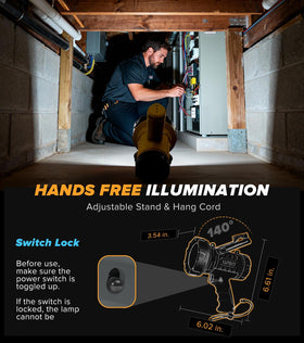 LUTEC durable ABS housing enduring rough handling on outdoor trips.