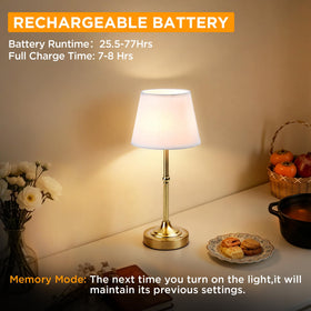 LUTEC table lamp showing color temperature options 3000K 4000K 6500K